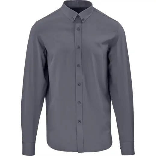 Mens Long Sleeve Alex Varga Sorrento Shirt Charcoal